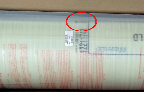 ro反滲透膜的安裝方向怎么識別？-藍(lán)膜